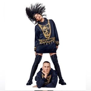 MOSCHINO [TV] H&M Hooded Dress Thick Jersey w/Beads Sequins, Runway Edition